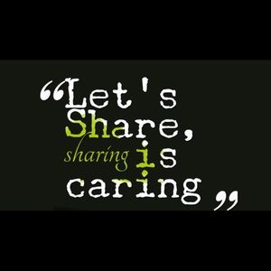 I always share back!
